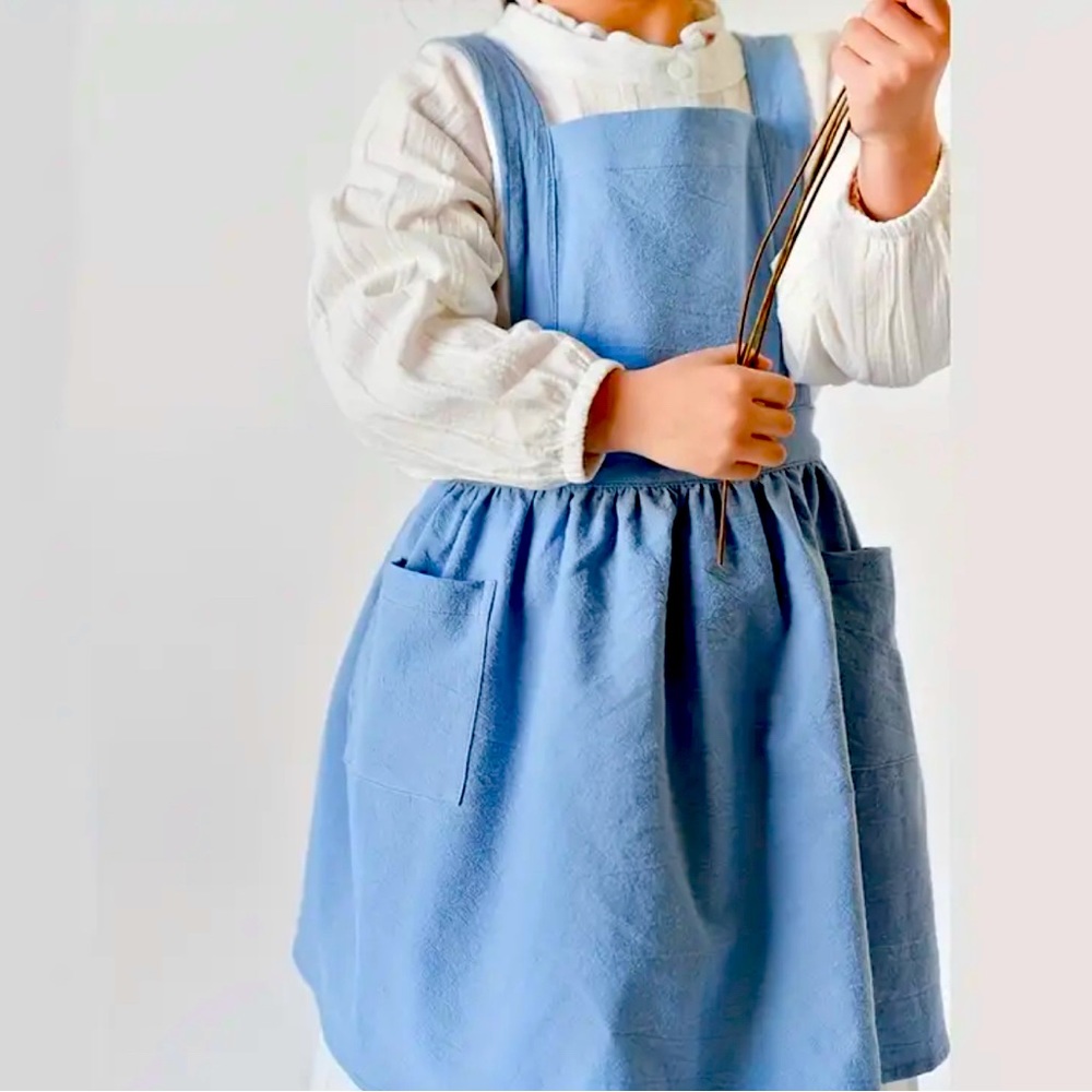 Cute Linen Apron For Kid